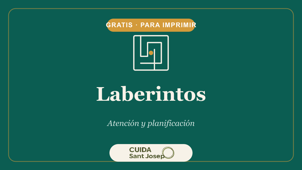 Laberintos para personas mayores — PDF imprimible gratis