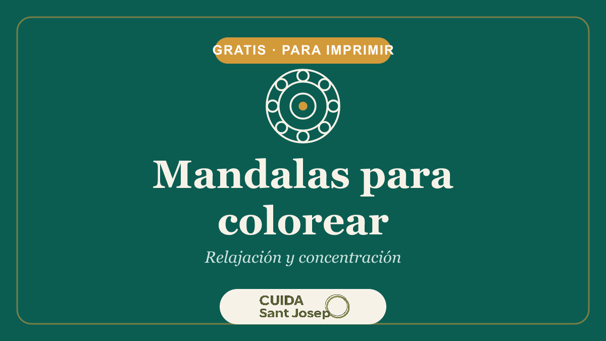 Mandalas para colorear para personas mayores — PDF imprimible gratis