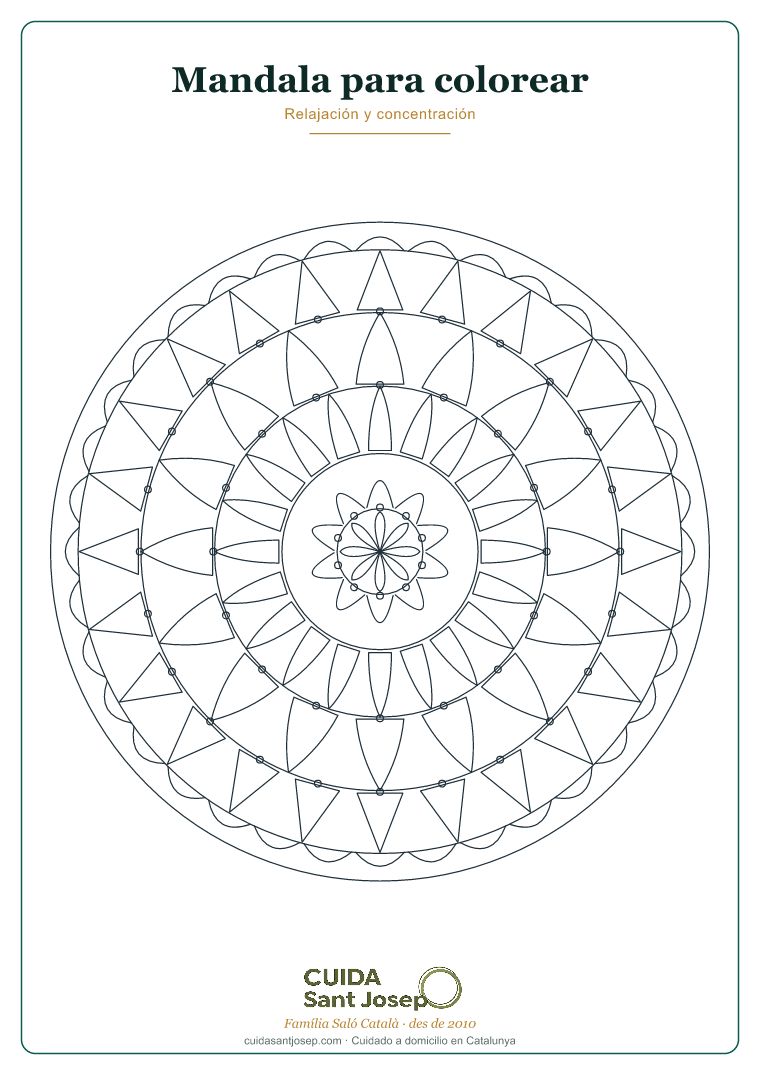 Mandala para colorear para personas mayores 3