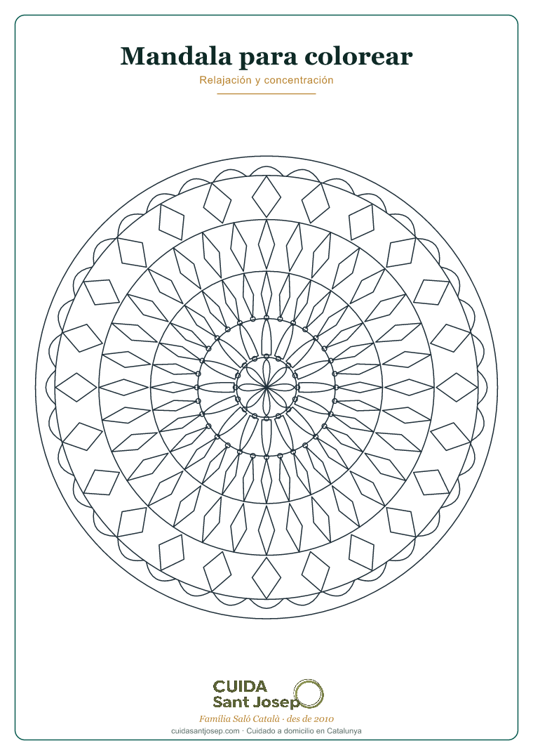 Mandala para colorear para personas mayores 4