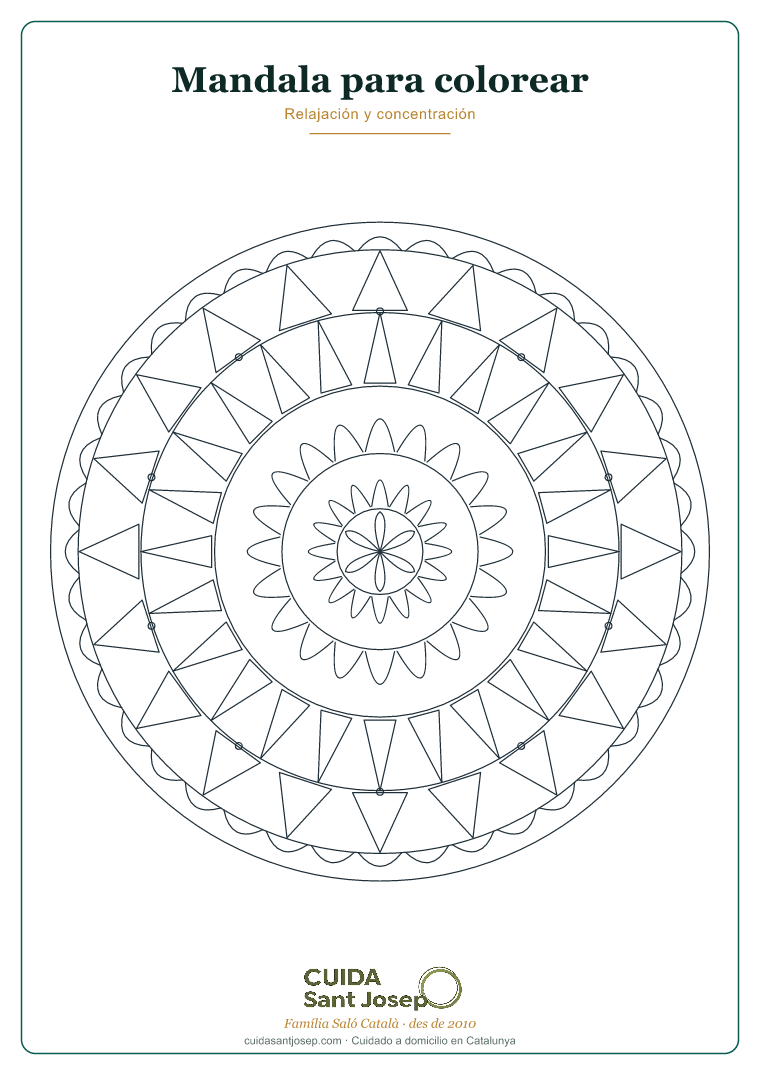 Mandala para colorear para personas mayores 5