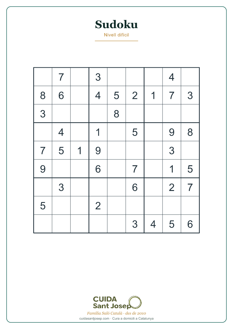 Sudoku gent gran fitxa 10 PDF gratis