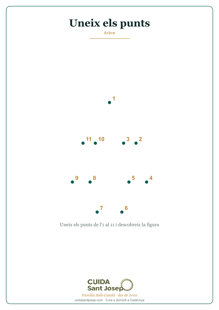 Uneix els punts gent gran Arbre PDF gratis