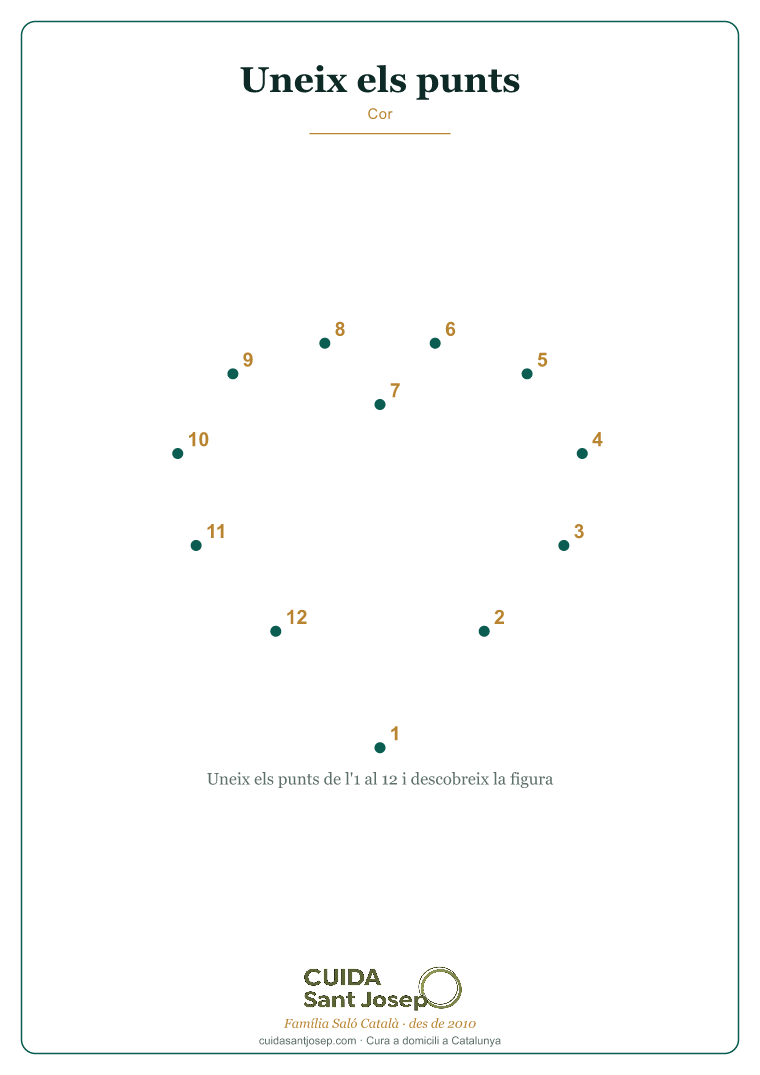 Uneix els punts gent gran Cor PDF gratis