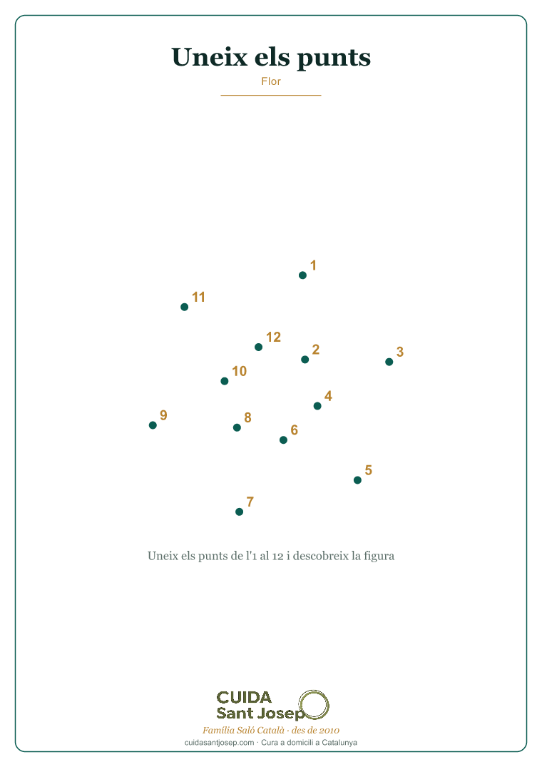Uneix els punts gent gran Flor PDF gratis