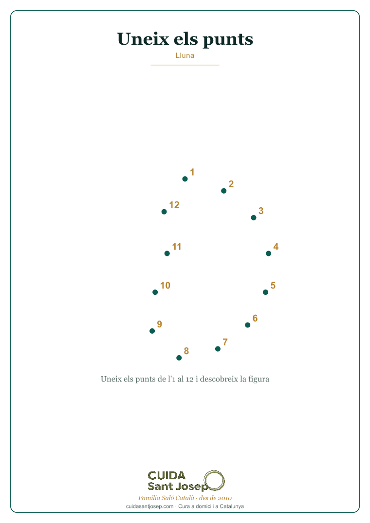 Uneix els punts gent gran Lluna PDF gratis